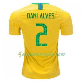 Divisa di Calcio Brasile Dani Alves 2 Prima Mondiali 2018